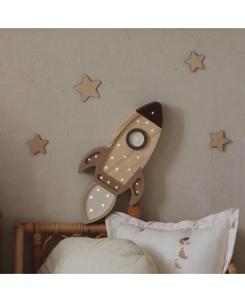 Wooden Rocket Wall Night...