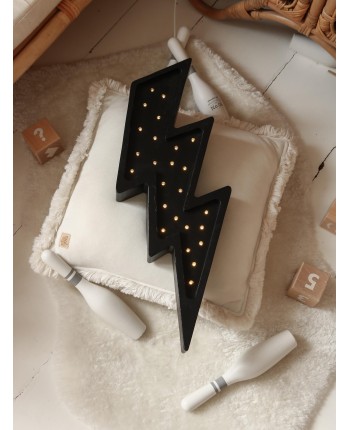 Wooden Lightning Bolt Night...