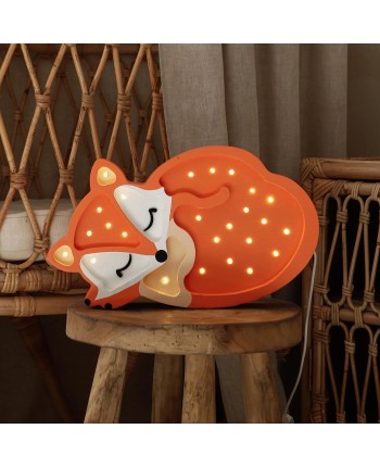 Wooden Fox Night Light-Warm...